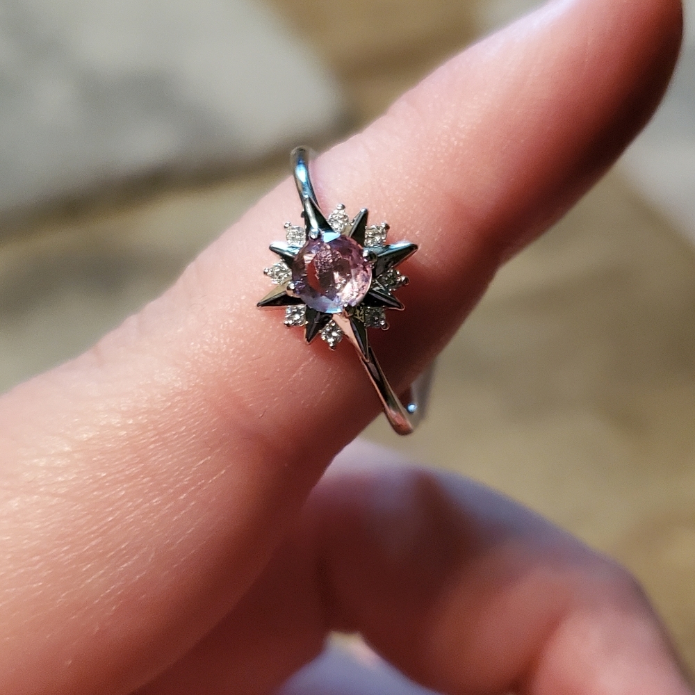 Pink Starburst ring